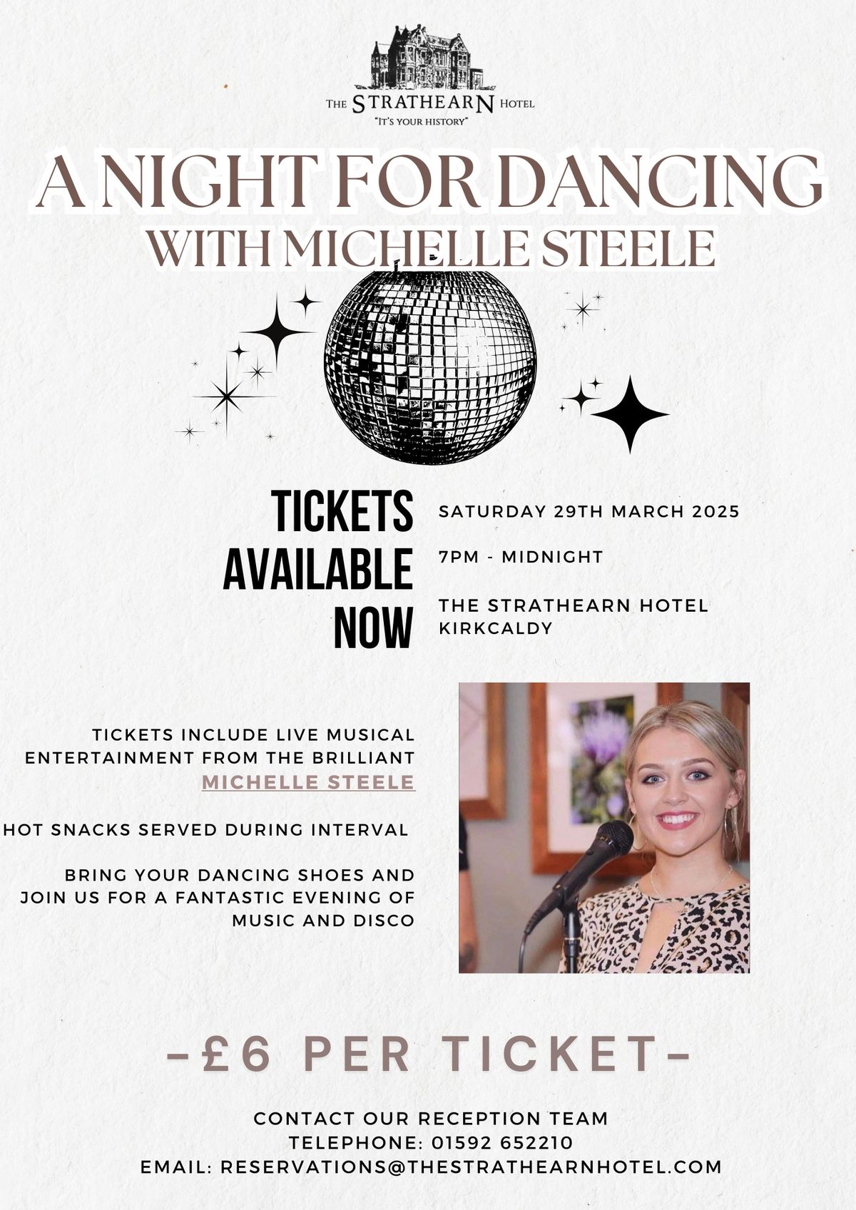 Live music and dancing with Michelle Steele