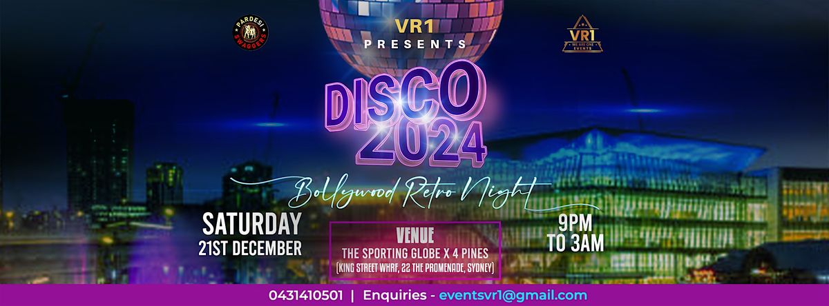 Disco 2024: Bollywood Retro Party at Darling Harbour Sydney