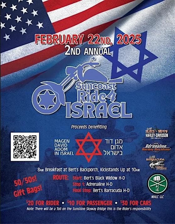 Suncoast Ride 4 Israel