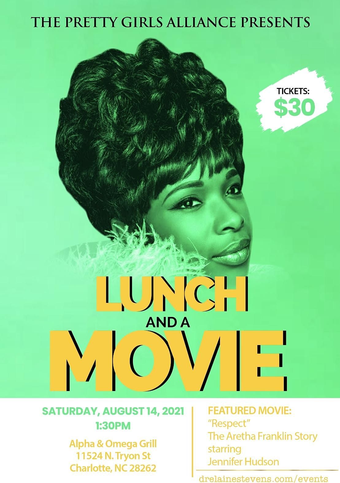 Lunch And A Movie Featuring The Movie Respect Starring Jennifer Hudson Alpha Omega Grill Pizzeria Charlotte 14 August 2021