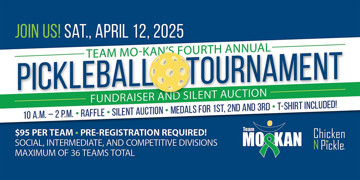 Team MO-KAN's Fourth Annual Pickleball Tournament and Silent Auction