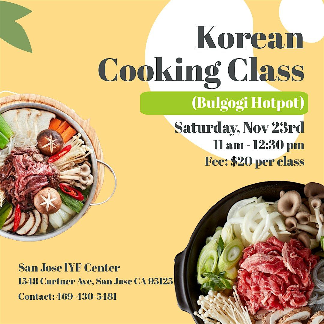 Korean Cooking Class in San Jose (Bulgogi Hotpot)