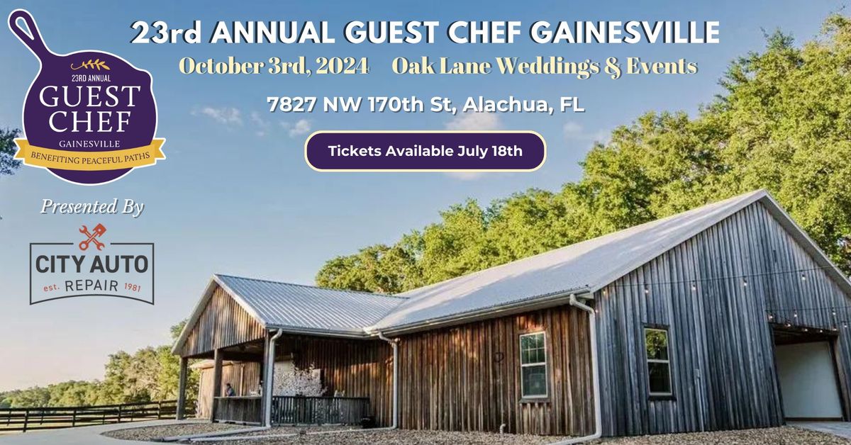 23rd Annual Guest Chef Gainesville