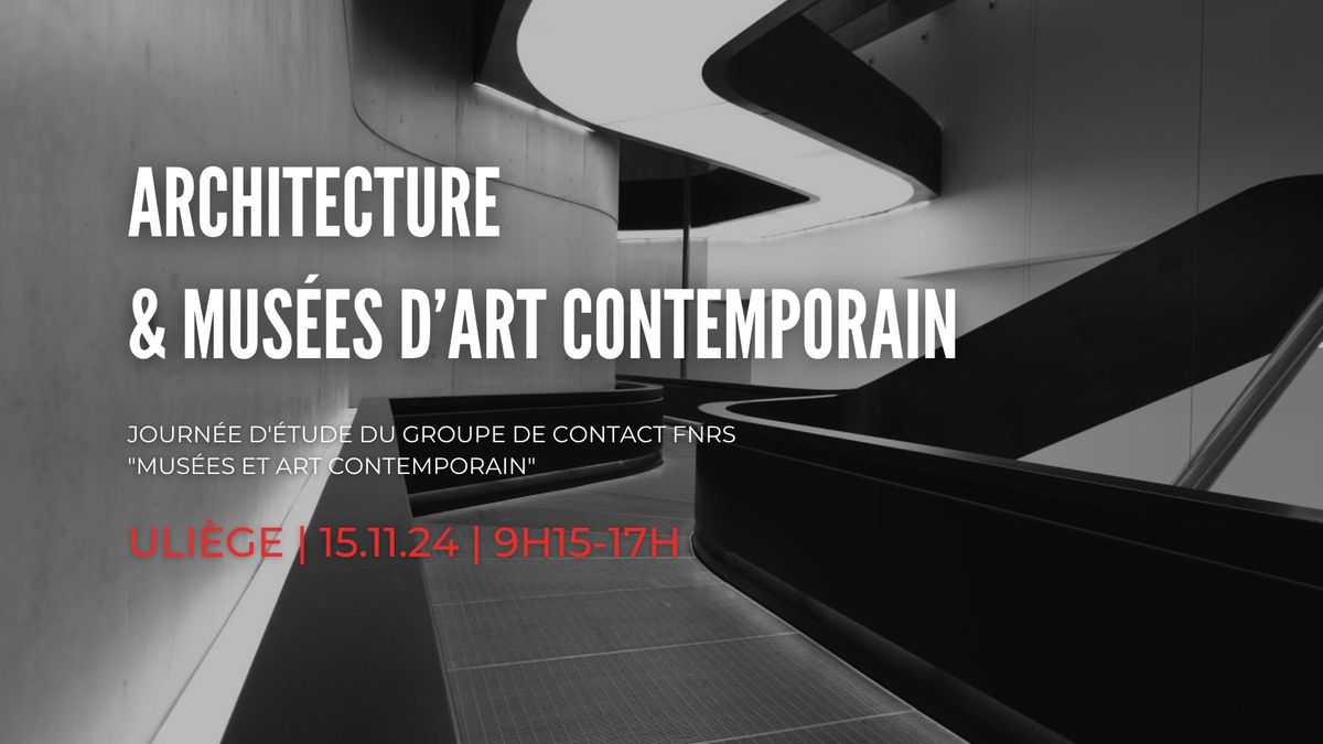 Architecture & Mus\u00e9es d'art contemporain