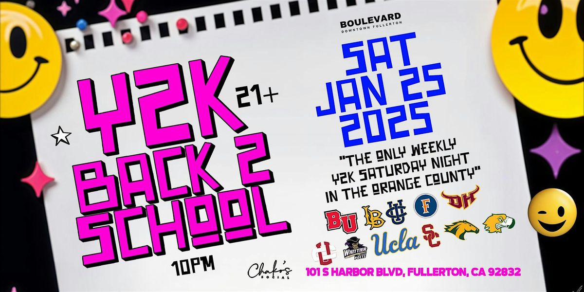 Y2K BACK TO SCHOOL NIGHT! 2000s MUSIC ALL NIGHT LONG IN ORANGE COUNTY