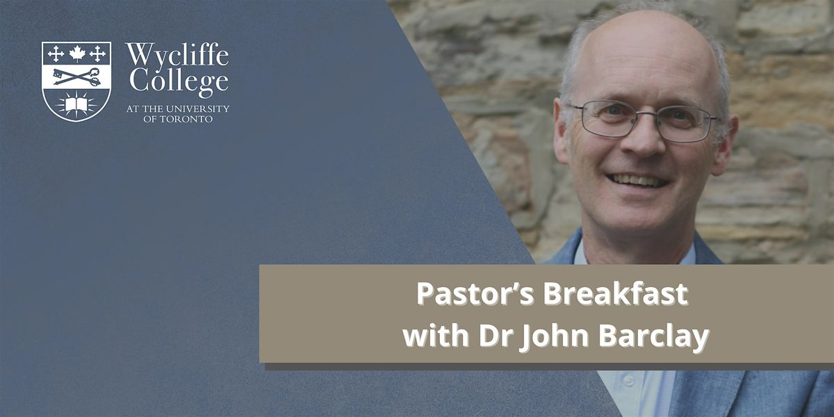 What does it mean to be a church shaped by grace? with John Barclay