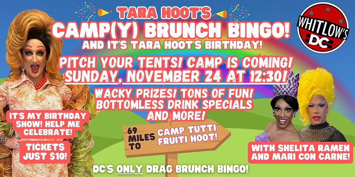 Tara Hoot's Camp(y) Brunch Bingo