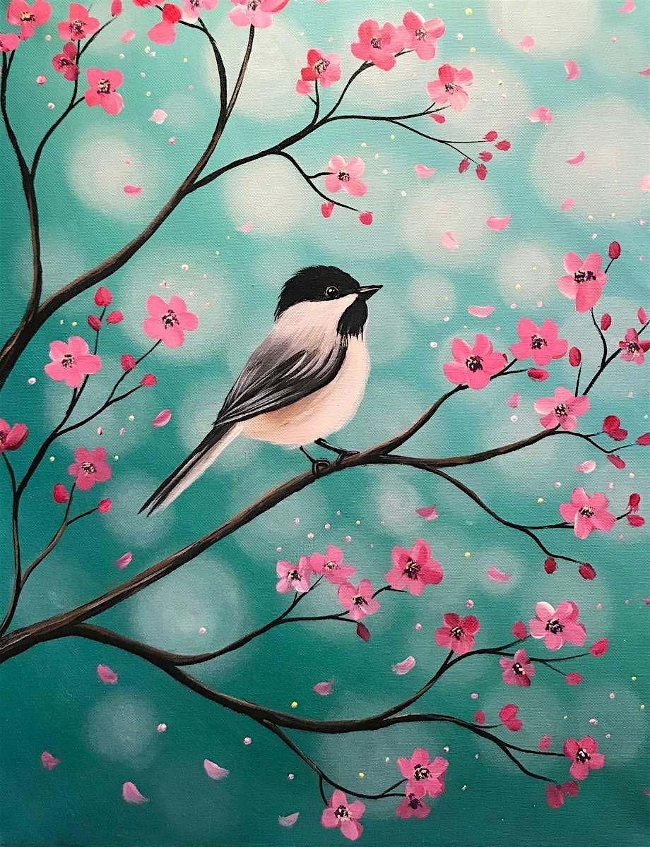 Paint Night : \u2018Sweet Spring Sparrow\u201c