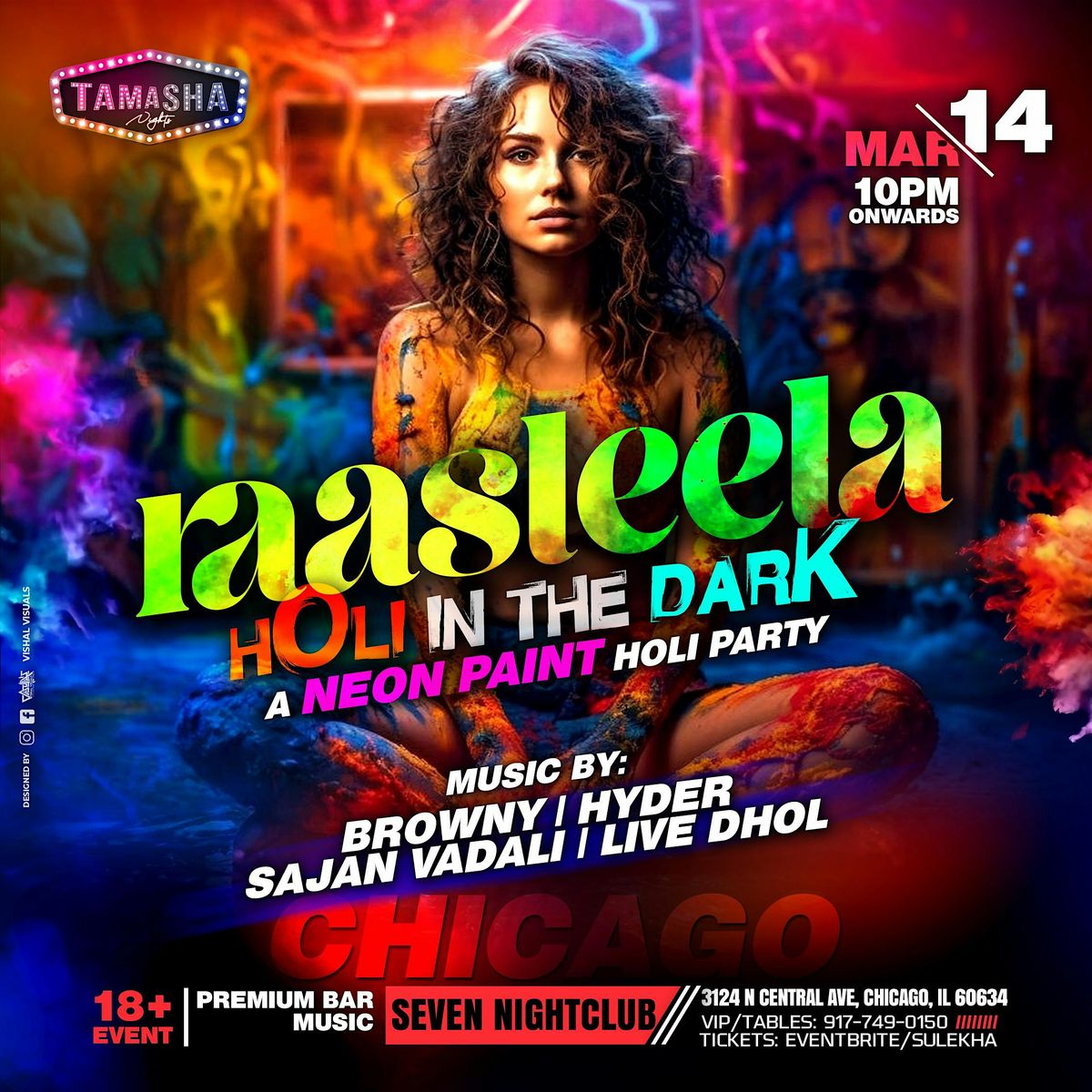 CHICAGO RAASLEELA | HOLI IN THE DARK | MARCH 14 | 18+