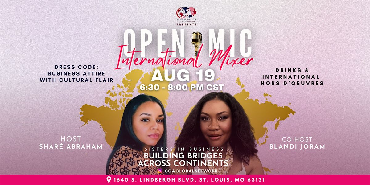 Open Mic International Mixer: Sisters In Business