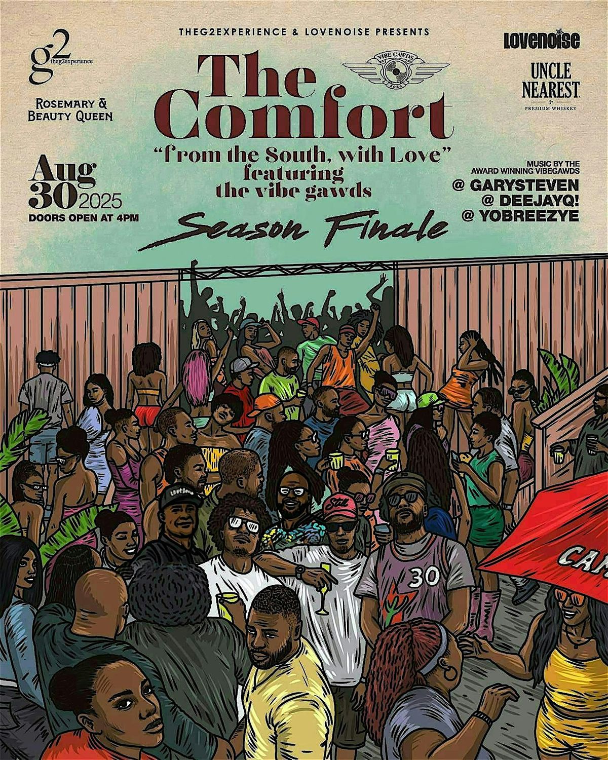 The Comfort,  From the South with Love Day Party (Labor Day Grand Finale)