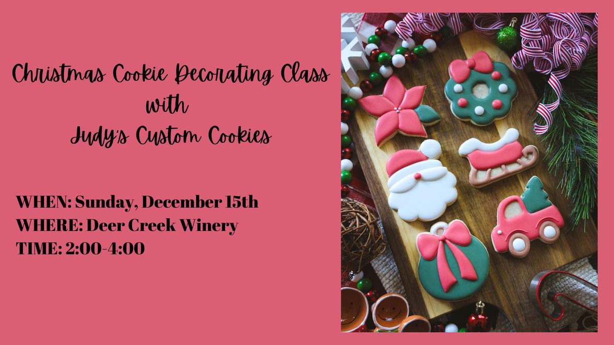 Christmas Cookie Decorating Class at Deer Creek Winery