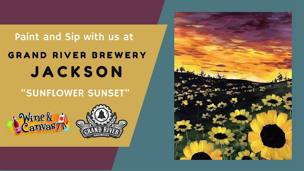 Sunflower Sunset \u2013 Paint and Sip \u2013 GRB Jackson