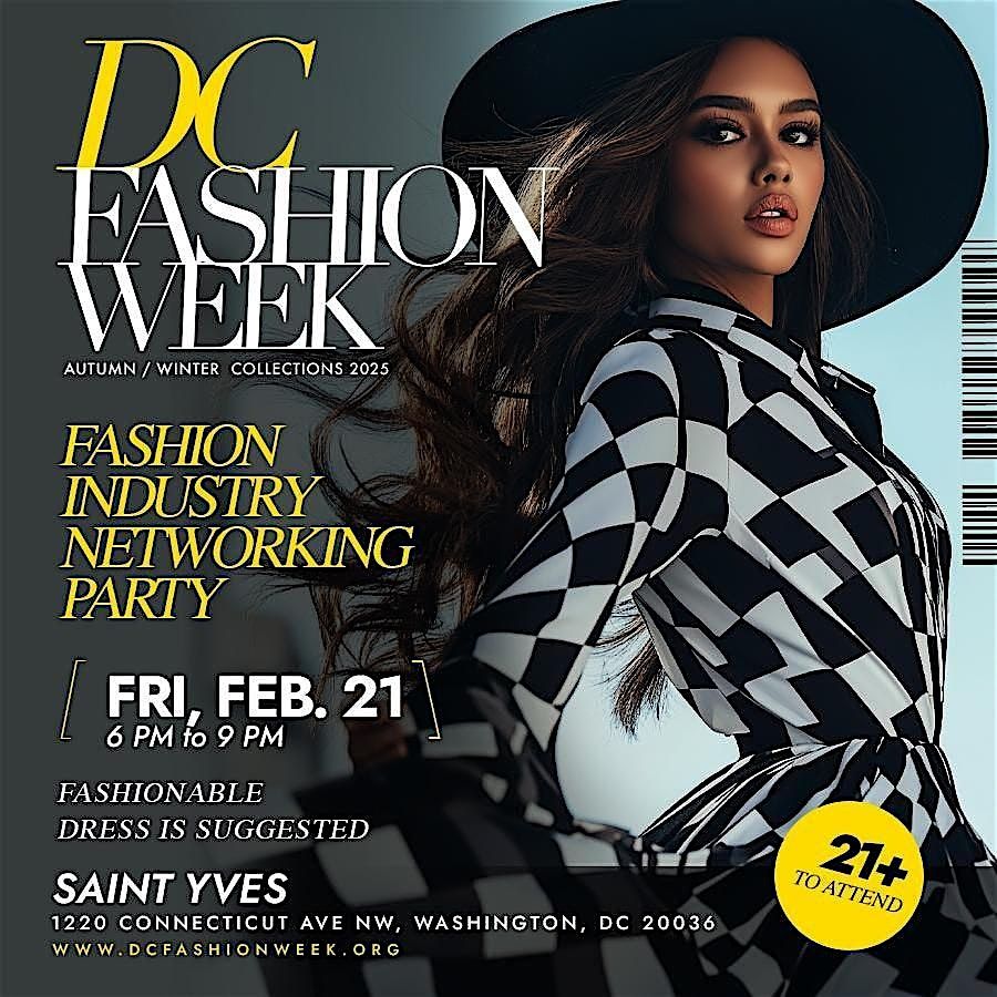 DC Fashion Week Fashion Industry Networking Party FEB 2025