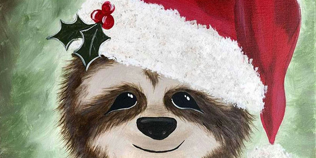 Holiday Sloth - Paint and Sip by Classpop!\u2122