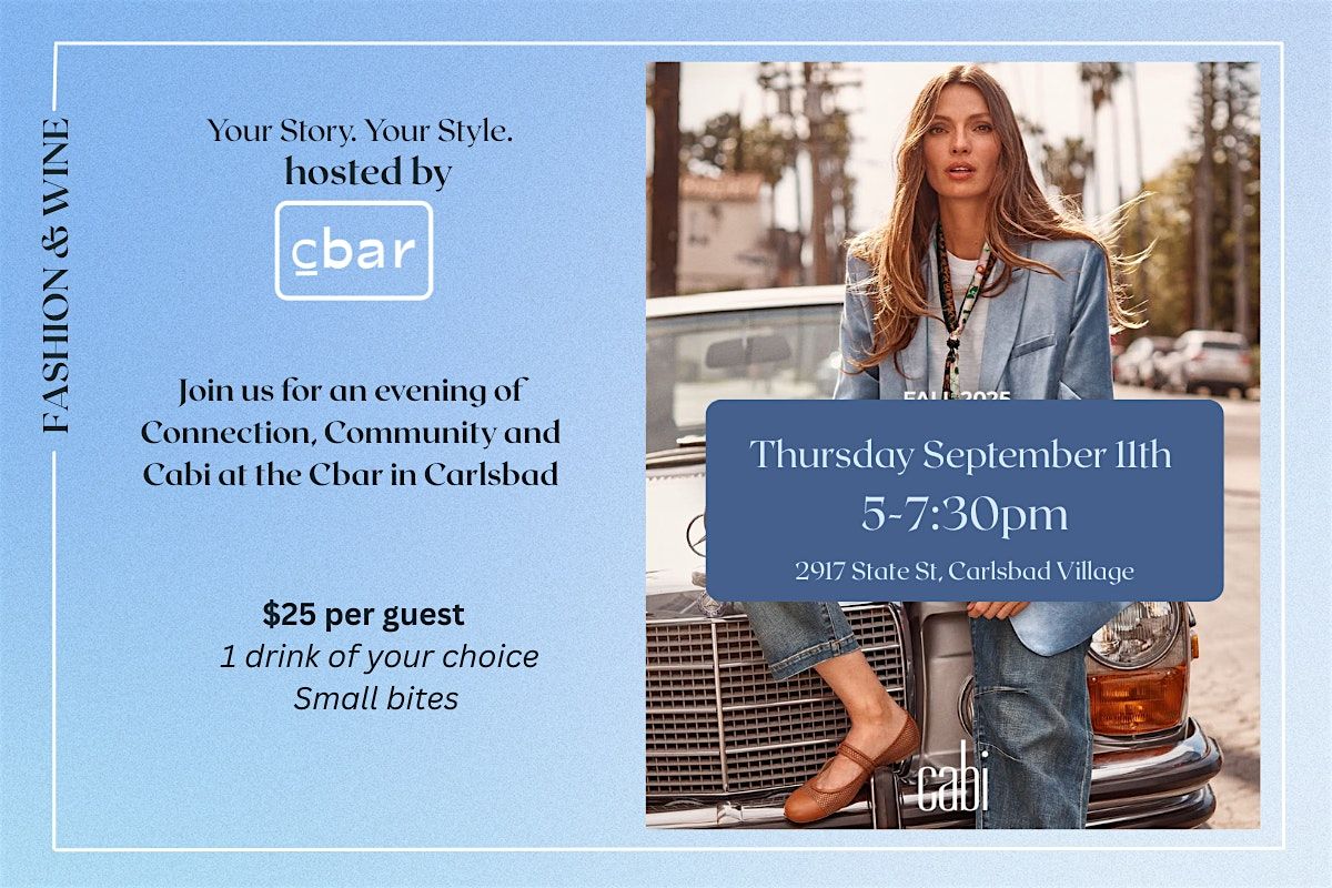 Fashion & Wine: Your Story. Your Style with Cabi & Cbar