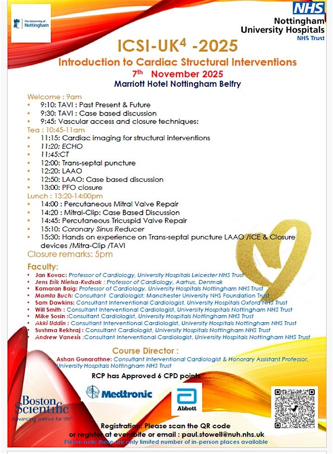 Introduction to Cardiac Structural Interventions - ICSI-UK4 -2025