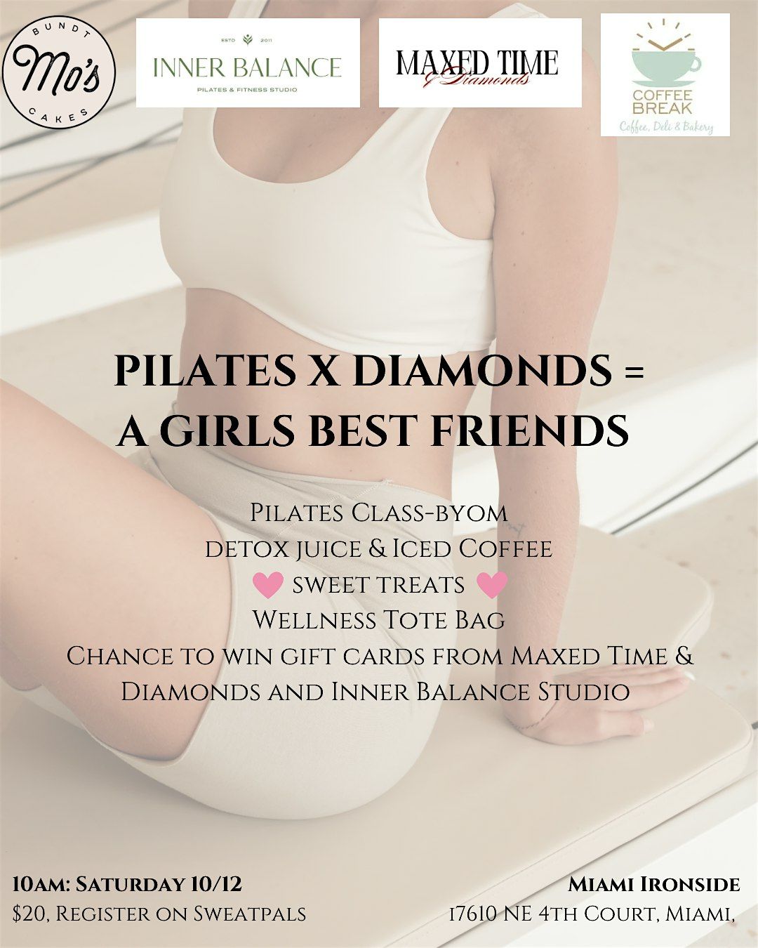PILATES X DIAMONDS = A GIRLS BEST FRIENDS