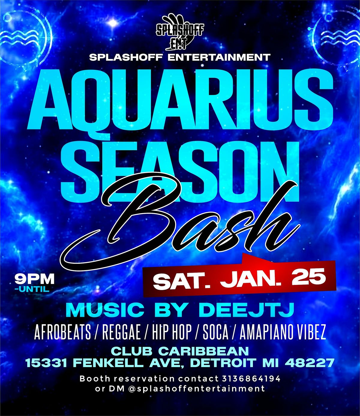 AQUARIUS SEASON BASH Afrobeats Party