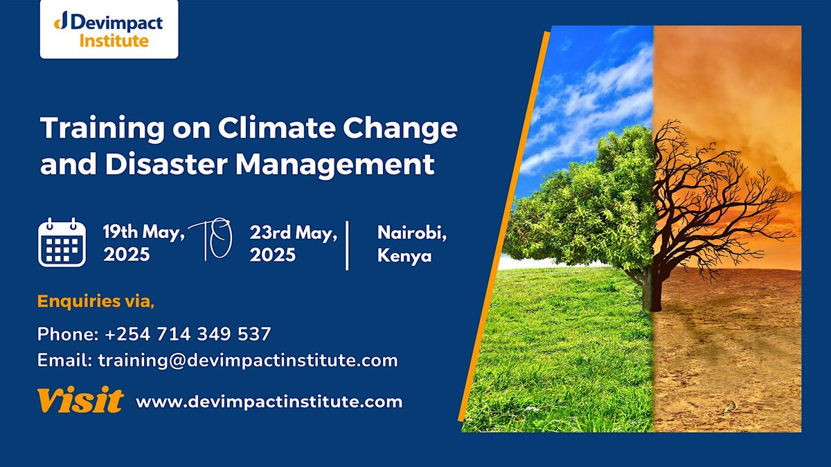 Training on Climate Change and Disaster Management, Best Western Plus ...