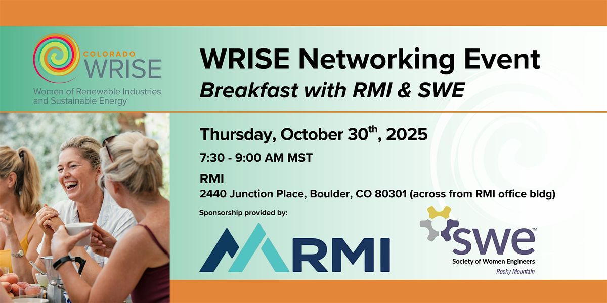 WRISE Networking Breakfast with the Women of RMI and SWE