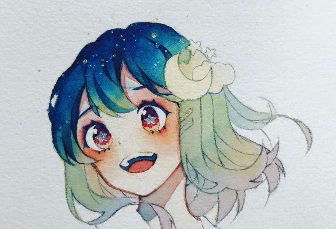 Anime Watercolours for kids