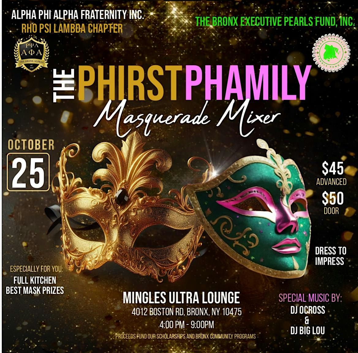 Phirst Phamily Masquerade Mixer