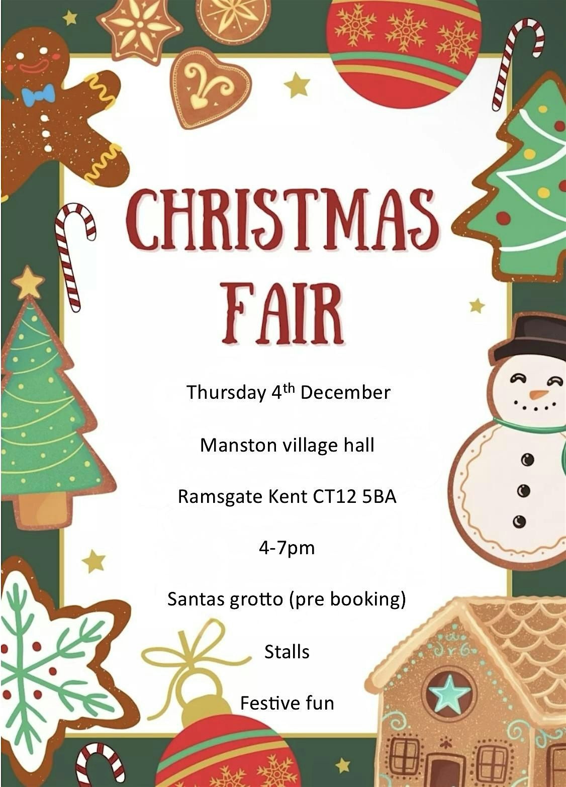 Christmas fair Santas grotto