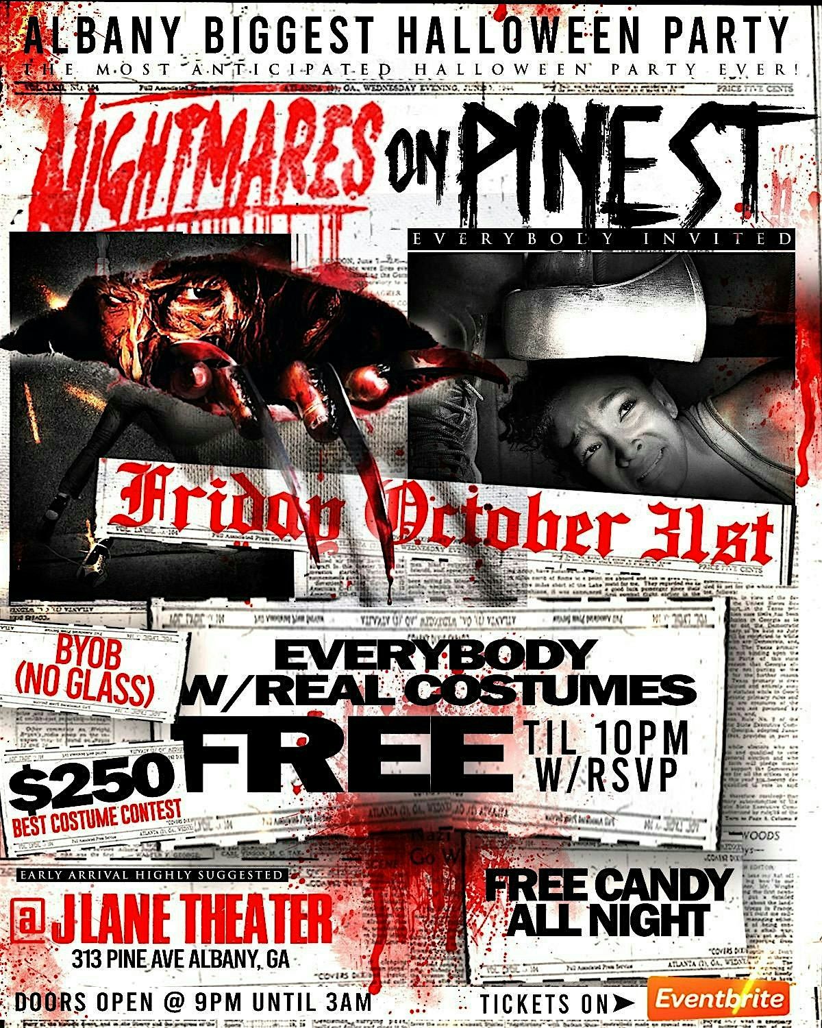 NIGHTMARE ON PINE ST HALLOWEEN NIGHT
