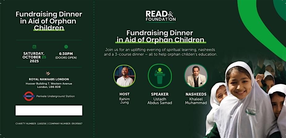 READ Foundation: Fundraising Dinner for Orphans