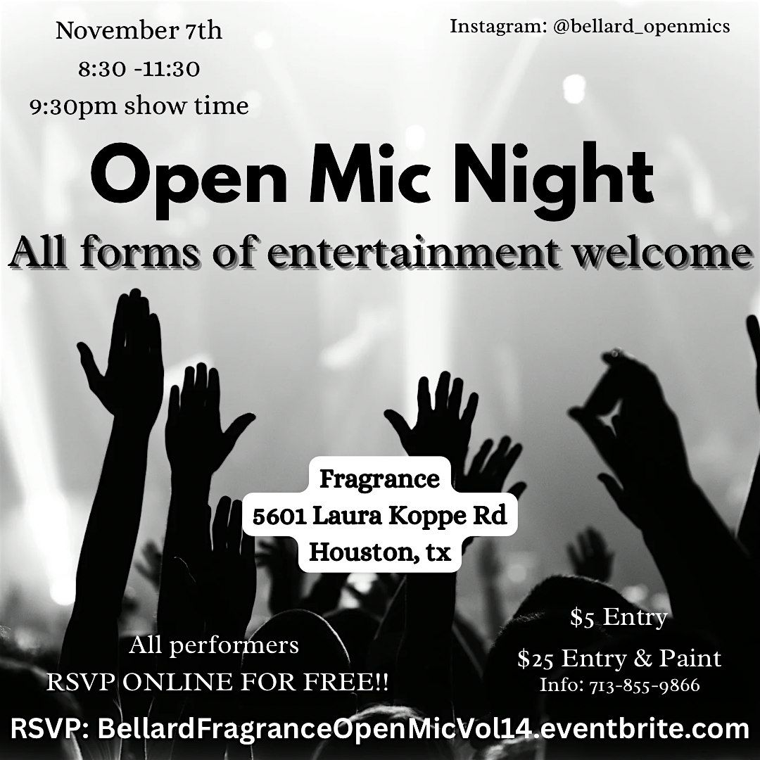 Open mic Night at Fragrance Sports Bar