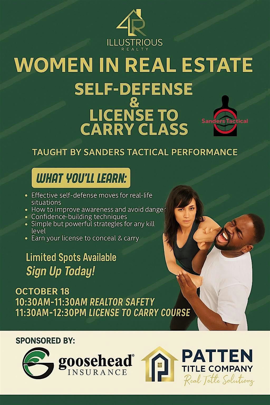 Women In Real Estate Self Defense & License to Carry Class