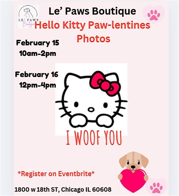 Hello Kitty Pet Photo-Op Weekend