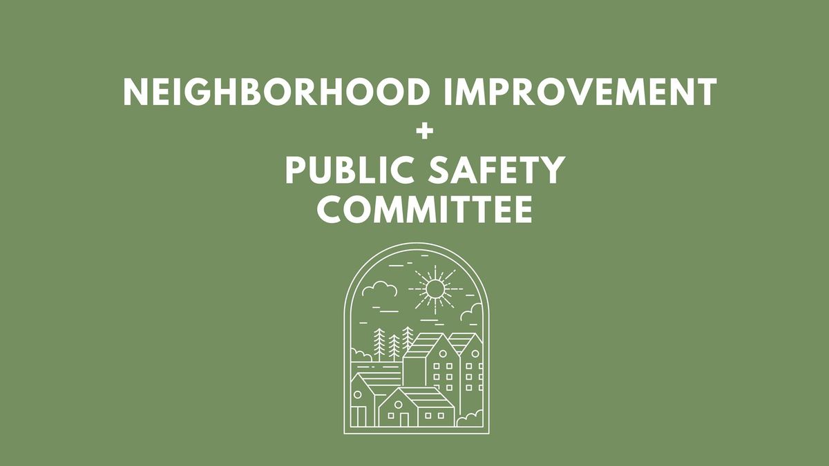 Neighborhood Improvement + Public Safety Committee
