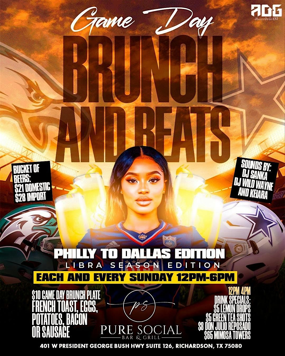 Gameday Brunch & Beats @ Pure Social
