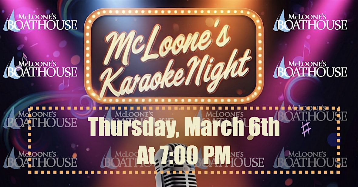 McLoone's Boathouse - Karaoke Night