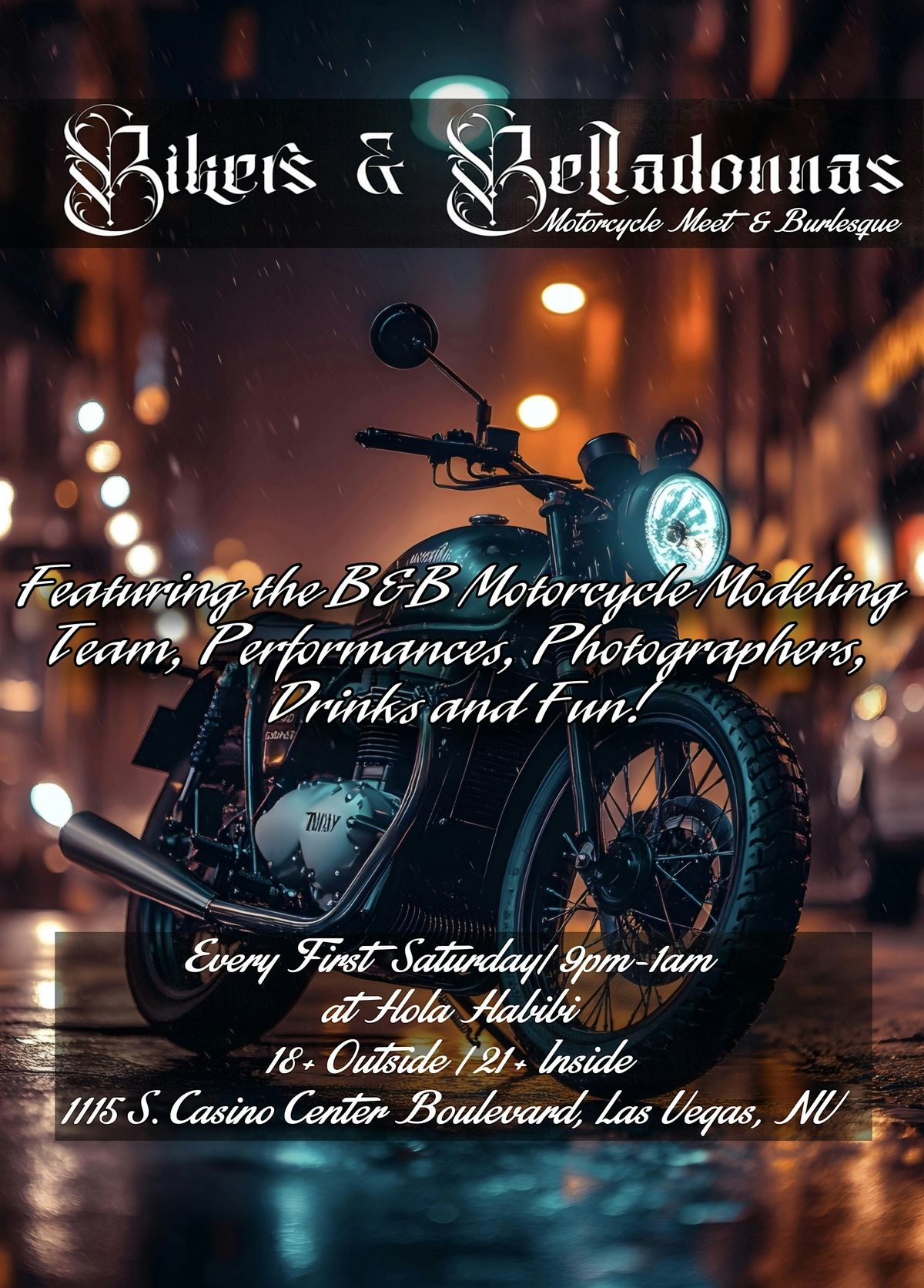 Bikers & Belladonna's: Motorcycle Meet & Burlesque Show