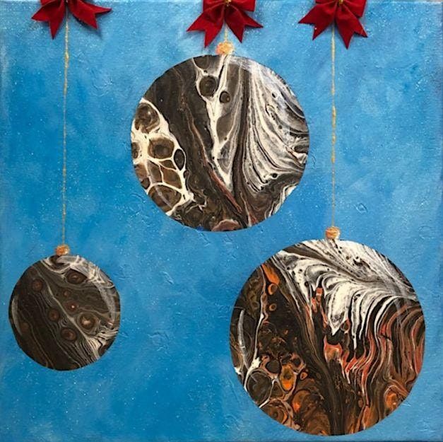 PAINT NIGHT "MARBLED ORNAMENTS"