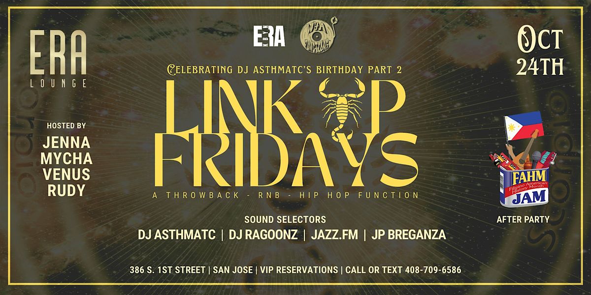 The Link Up at Era Lounge R&B & Hip-Hop Friday 10.24.25