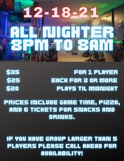 December 18th all nighter