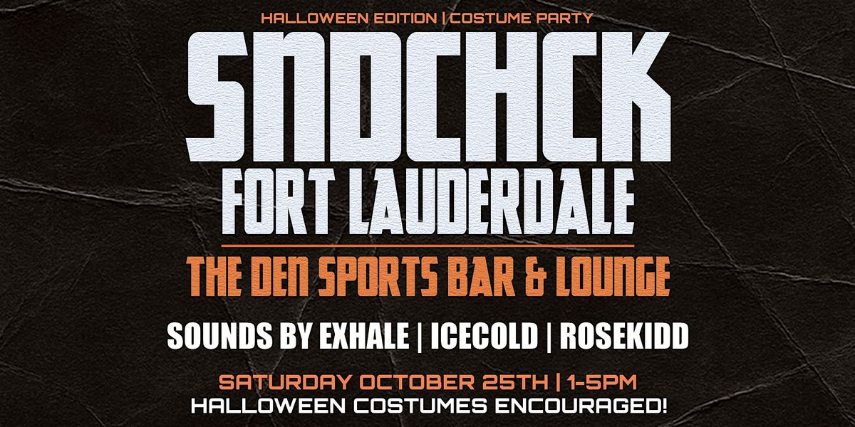SNDCHCK Halloween Edition  | Live DJ Recording + Costume Party