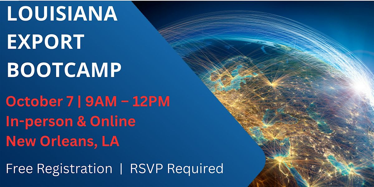 Louisiana Export Bootcamp @ New Orleans w\/virtual option