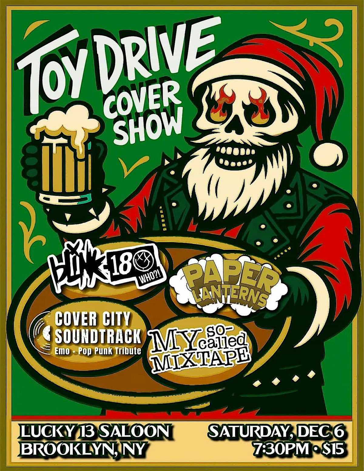 TOY DRIVE COVER SHOW @ LUCKY 13 SALOON