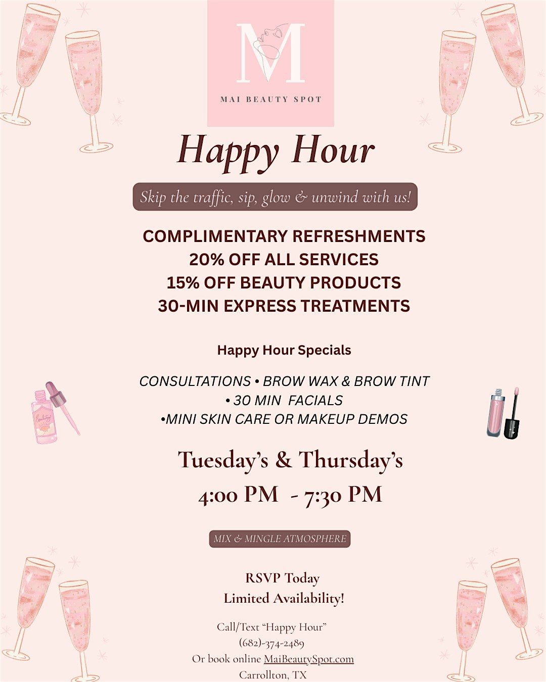 Mai Beauty Happy Hour