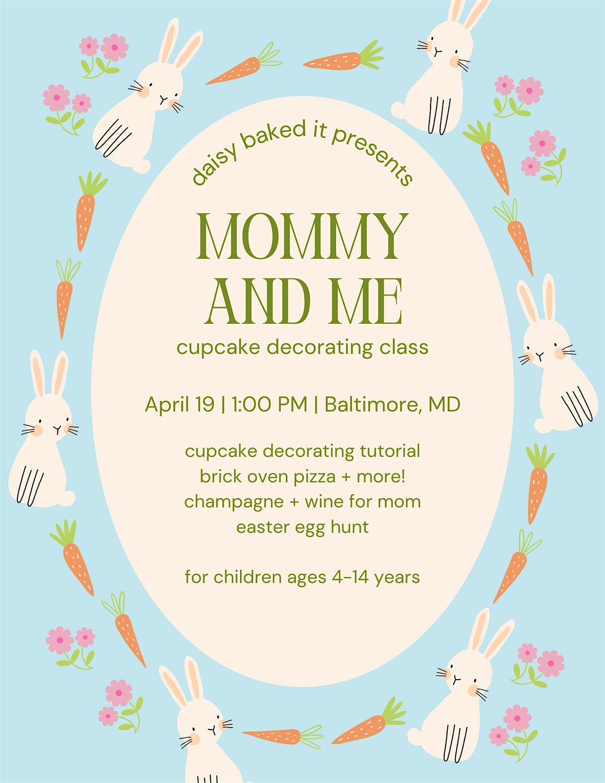 Mommy and Me Cupcake Decorating Class