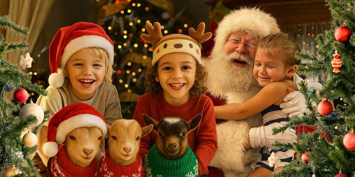 Santa & the Goat Elves Holiday Photo Experience at Pactamere Farm