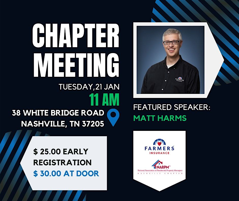 Nashville January Chapter Meeting with Matt Harms