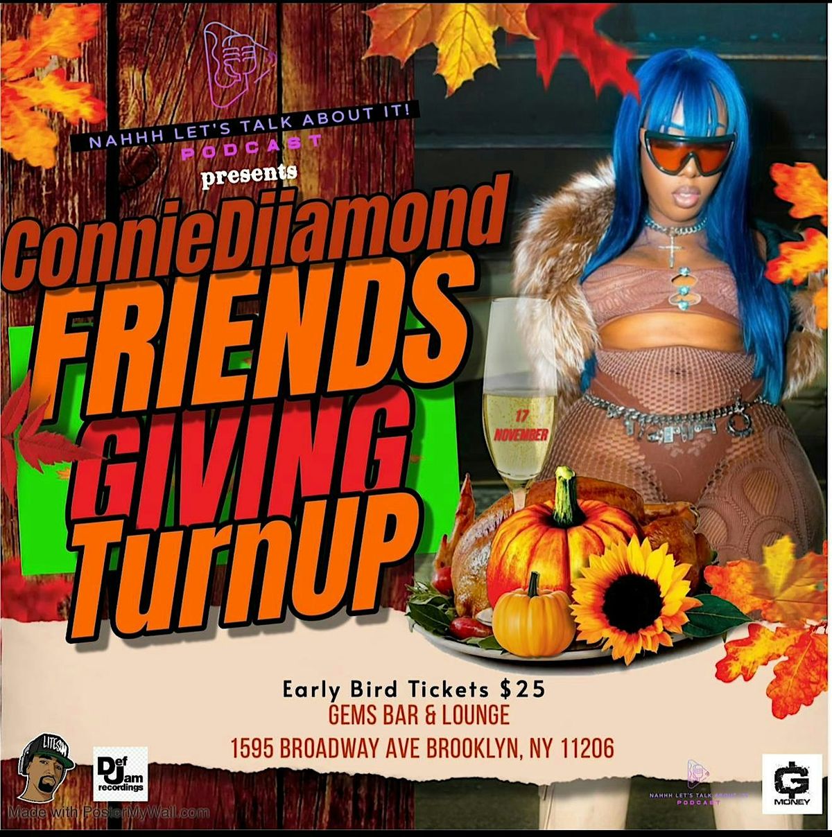 Connie Diiamond FriendsgivingTurnup