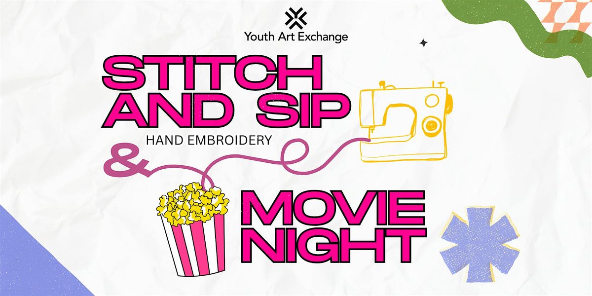 Stitch & Sip + Movie Night