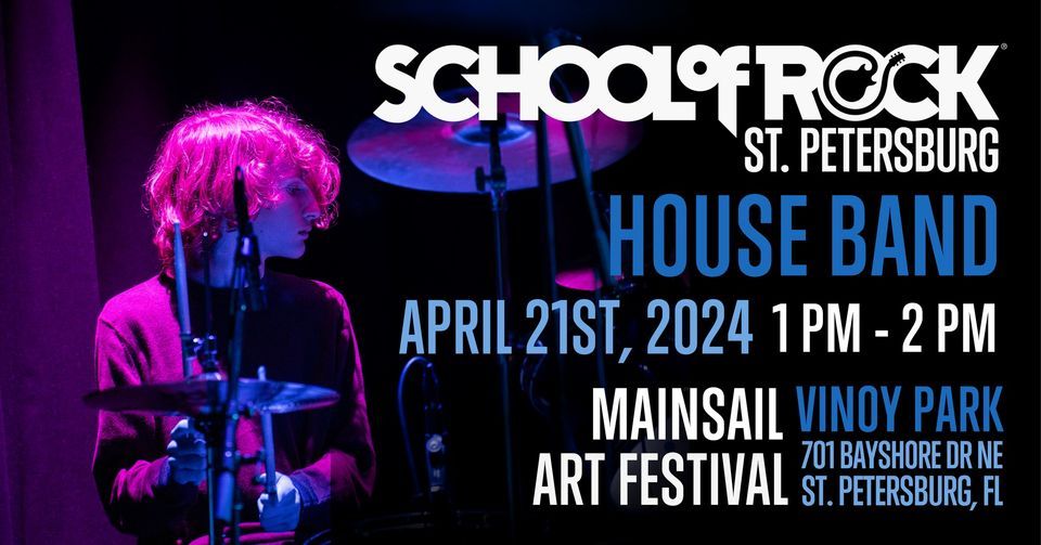 School of Rock St. Pete House Band at Mainsail Art Festival!